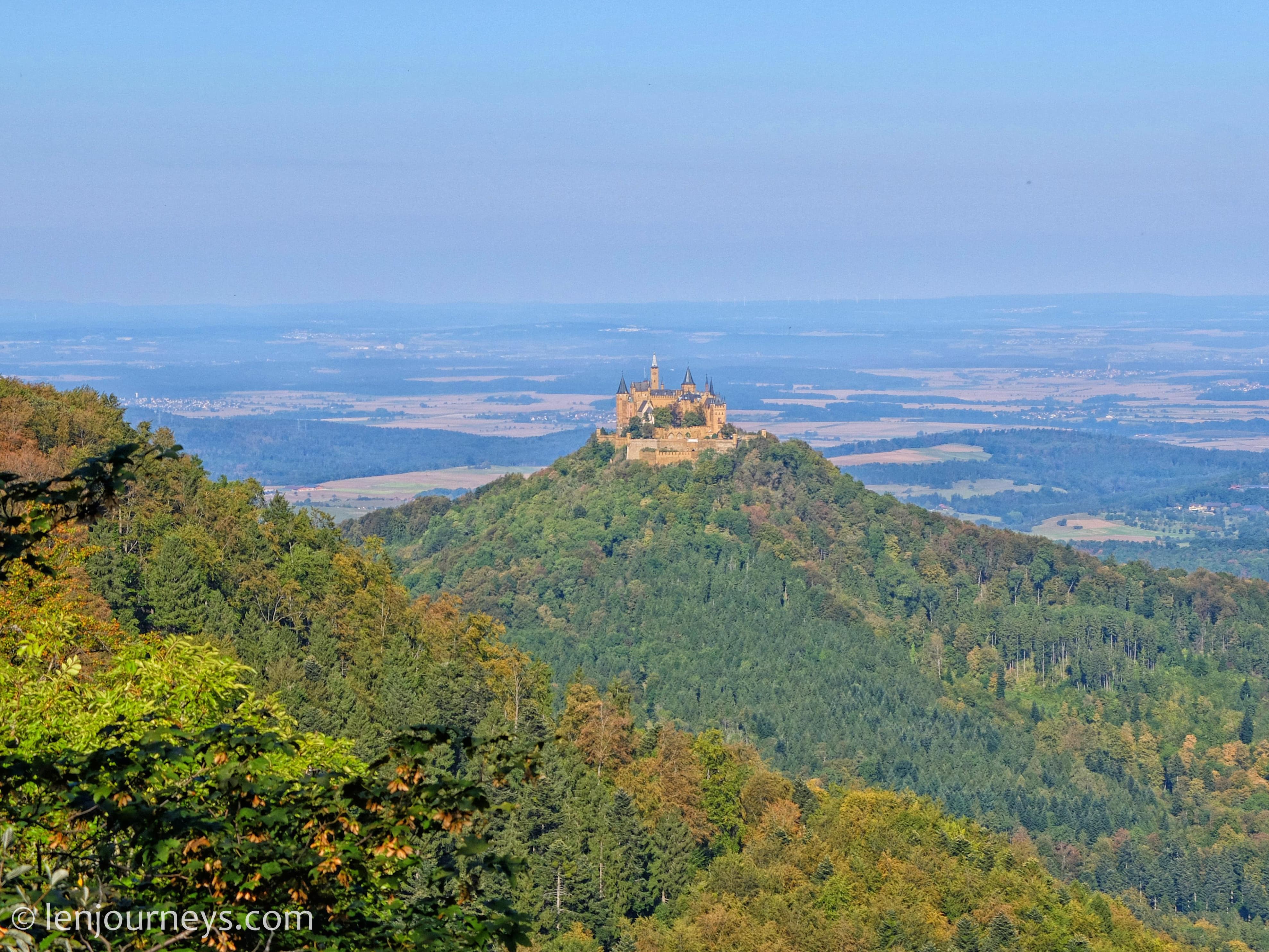 View of Hohenzollern Castle from Zeller Horn