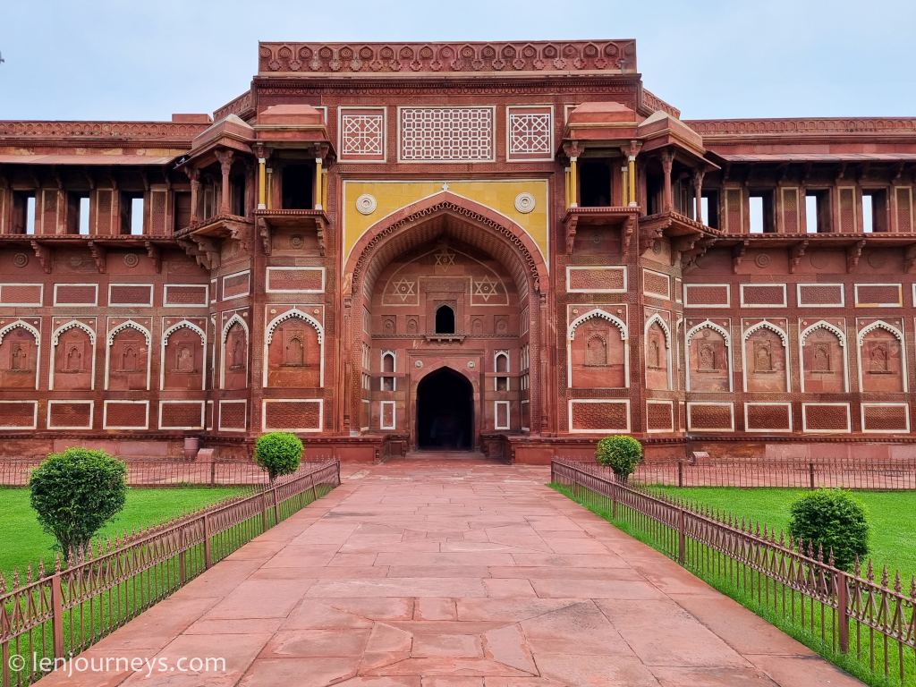 Jahangiri Mahal - the largest palace in Agra Fort