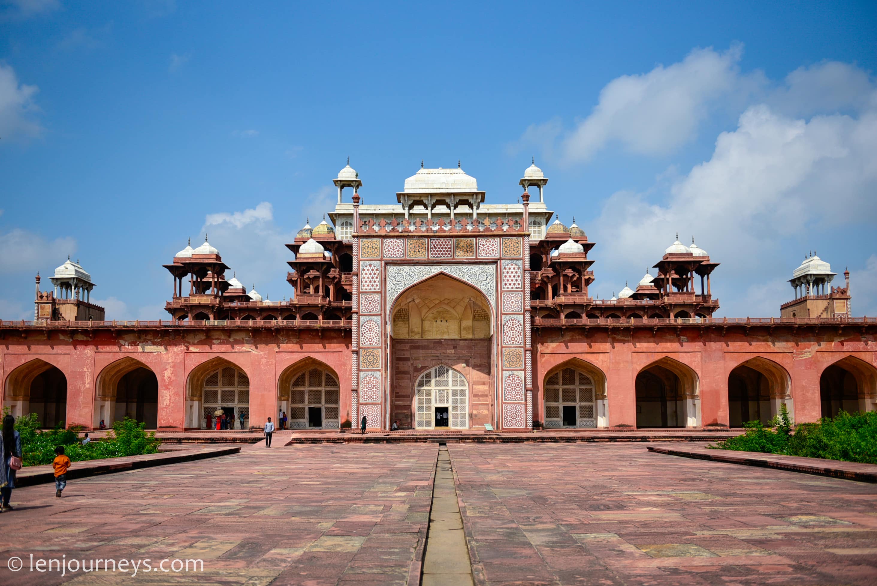 The tomb of Akbar, Agra