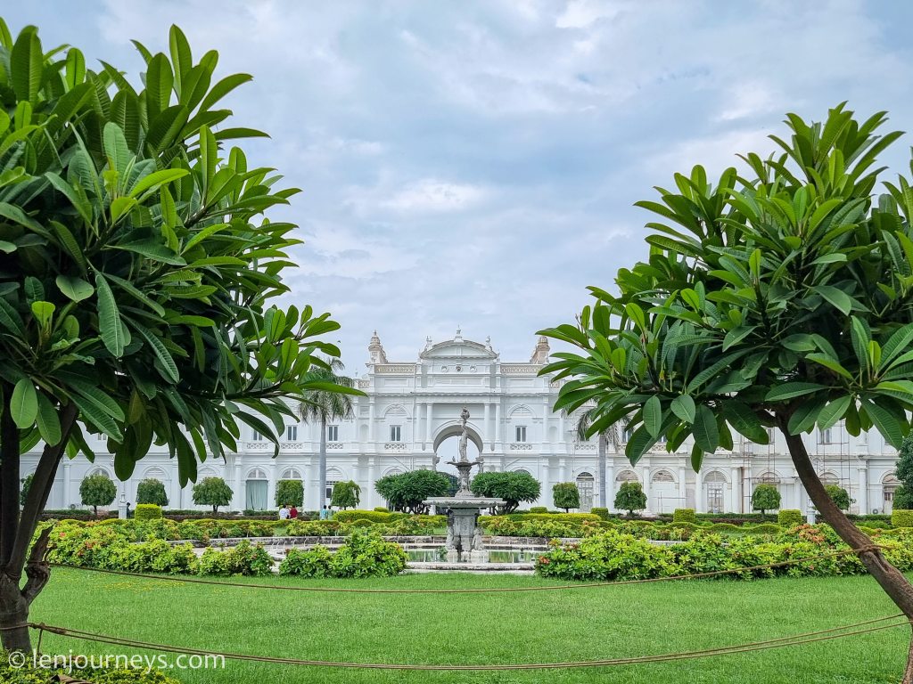 The garden of Jai Vilas Palace