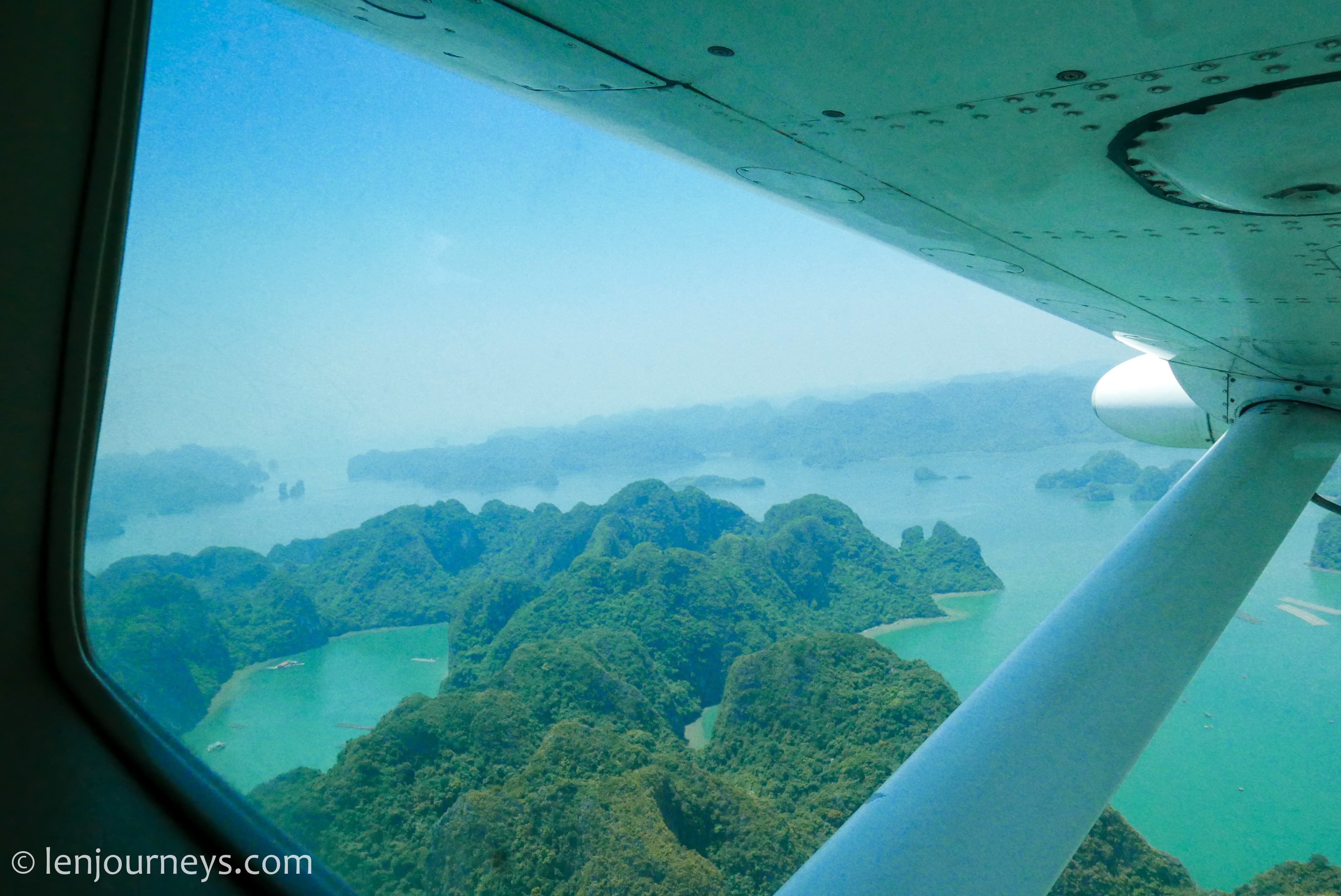 Aerial view of Halong Bay
