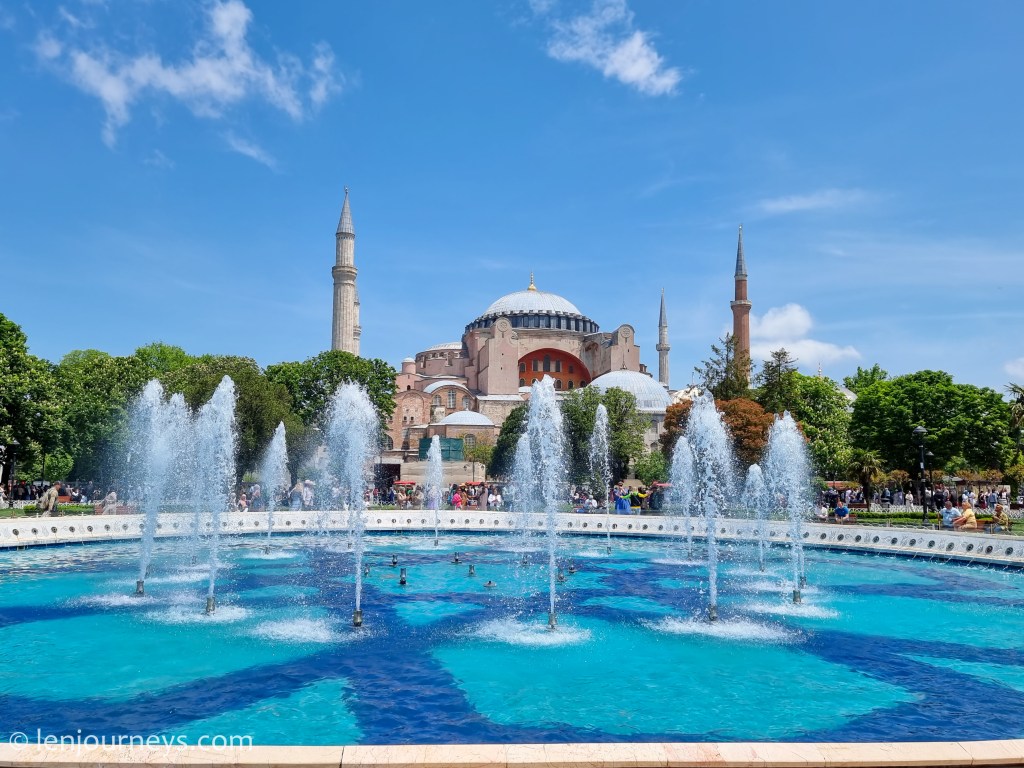 View of Hagia Sophia from Sultanhamet Square, Istanbul