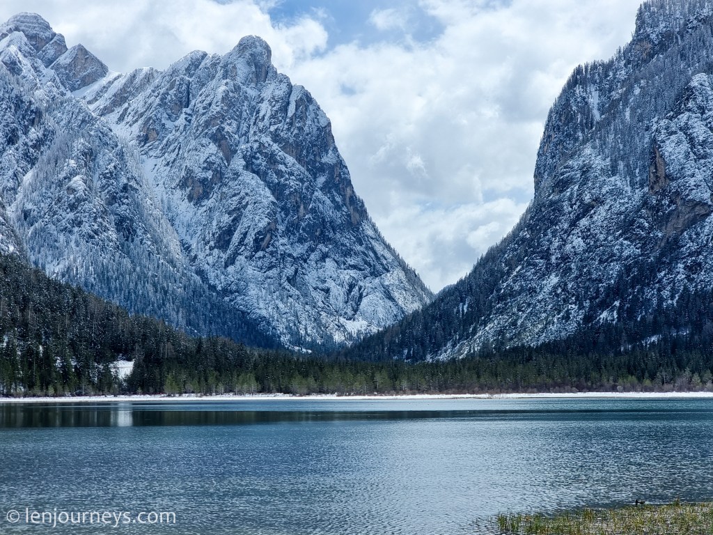 Lake Dobbiaco in the Dolomites