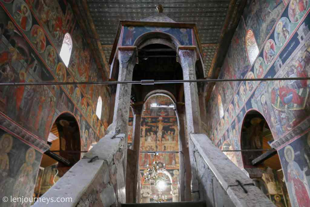 The pulpit inside the church of Kalabaka