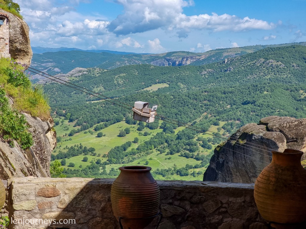 The lifting system of the Great Meteoro, Meteora