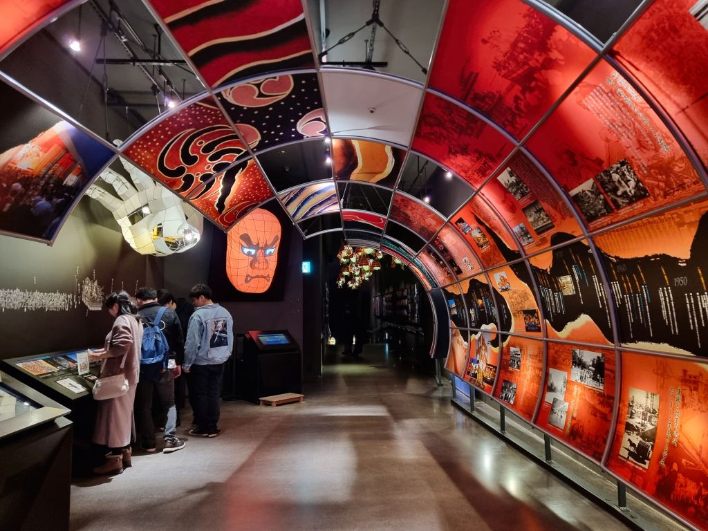 The Nebuta Tunnel where the history of Nebuta Festival is presented