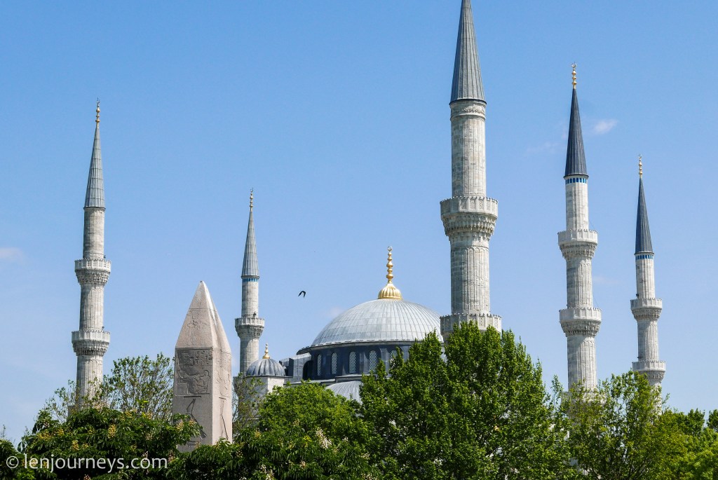 The minarets of the Blue Mosque