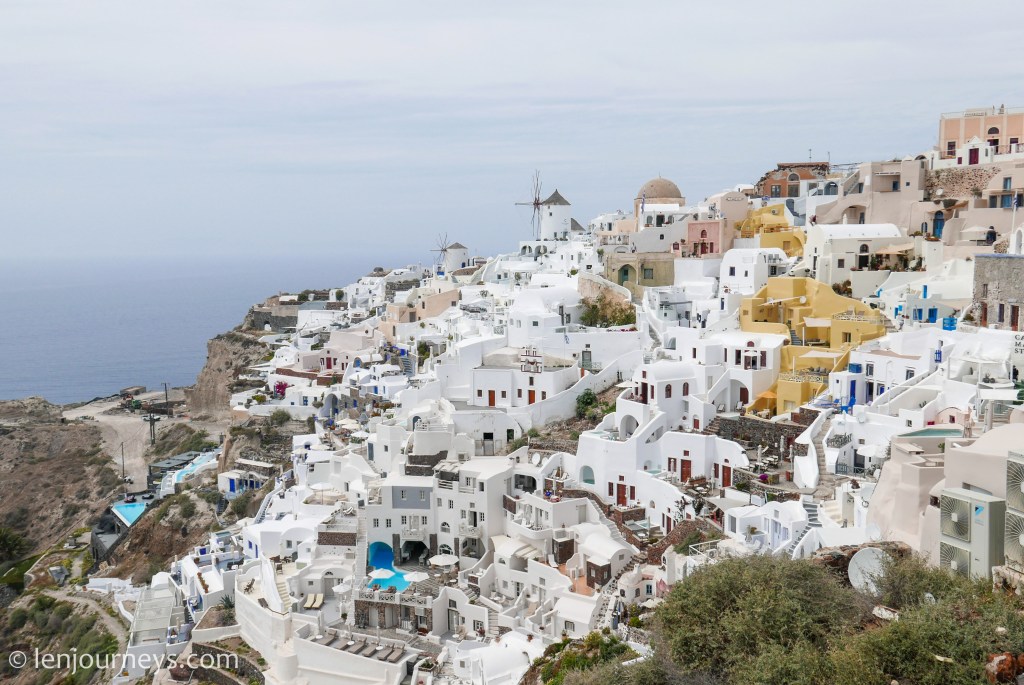A classic view of Oia, Santorini