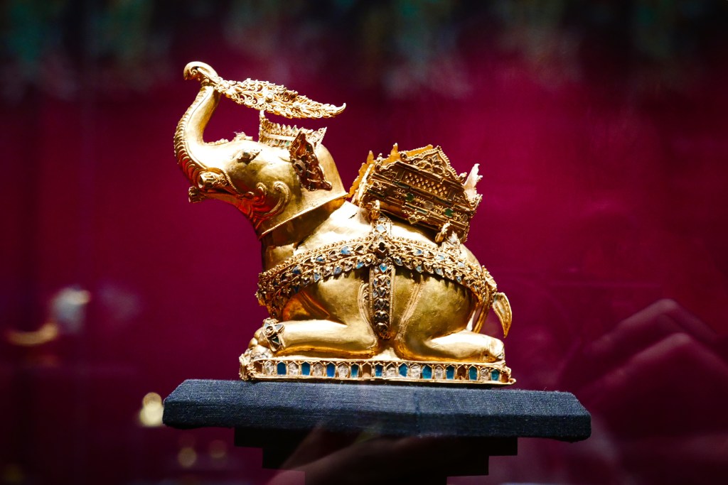 Golden elephant in Chao Phraya National Museum