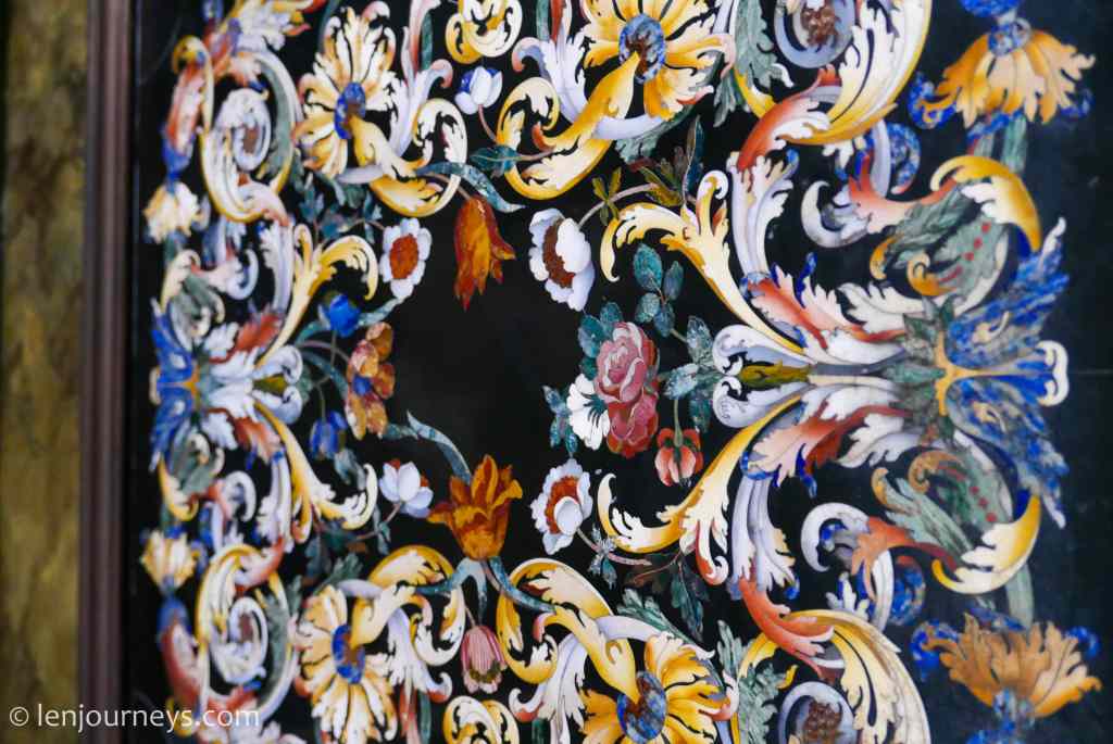 Pietre Dure with floral motifs