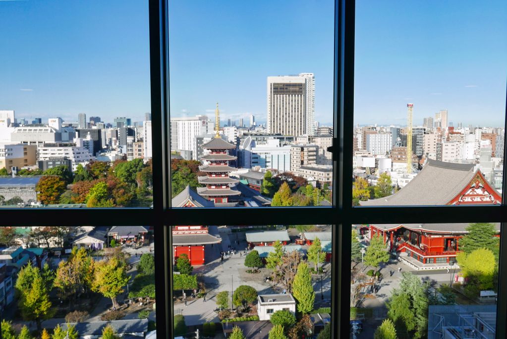 View from the lounge of OMO3 Asakusa