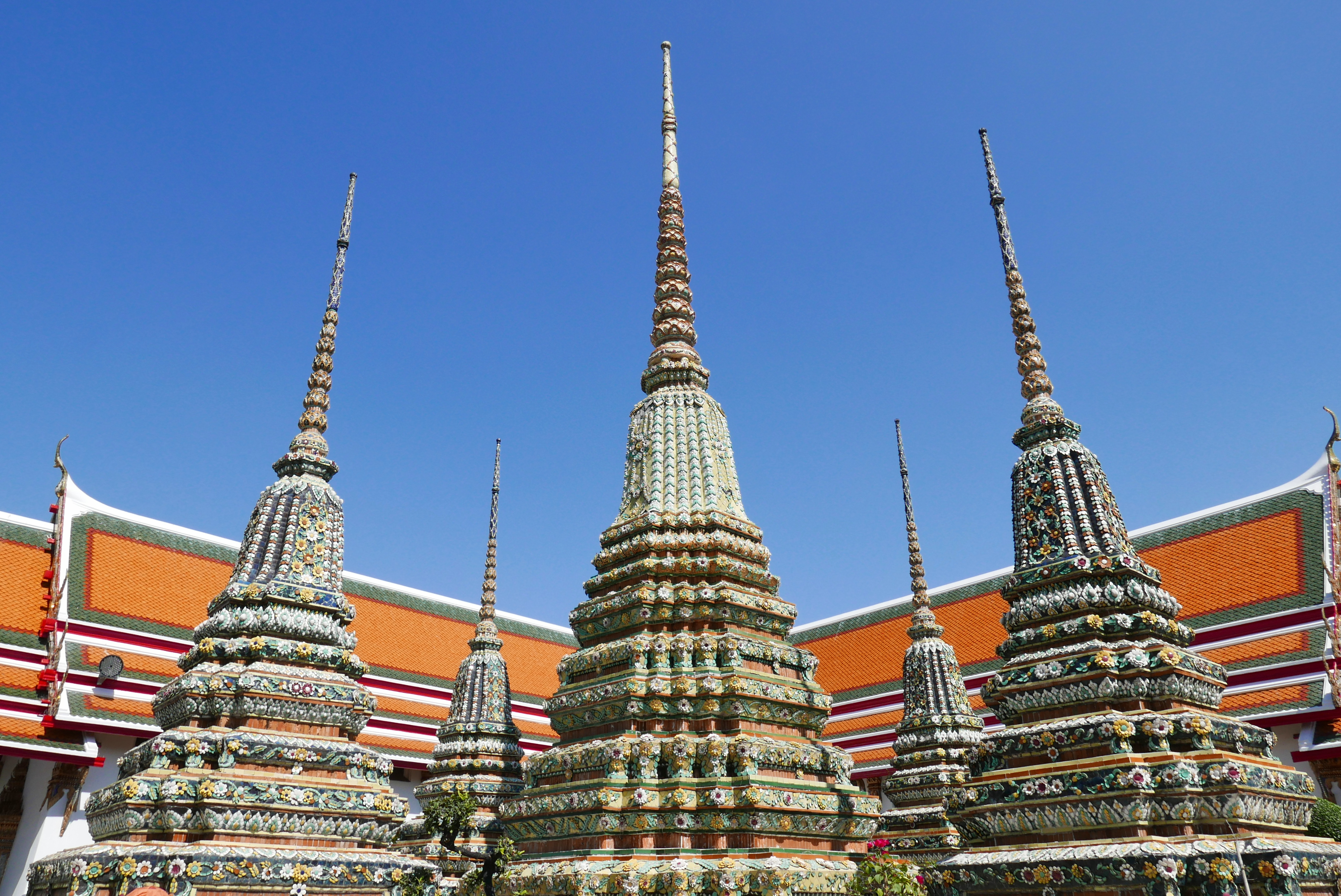 The chedis of Wat Pho, Bangkok