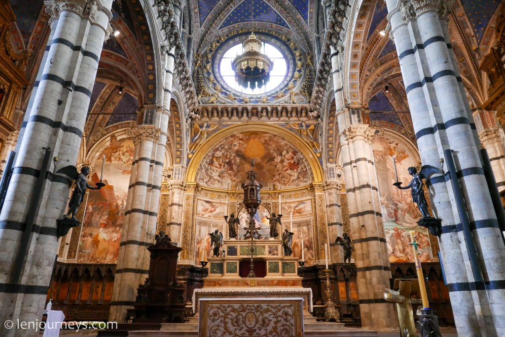 The altar inside the cathedral