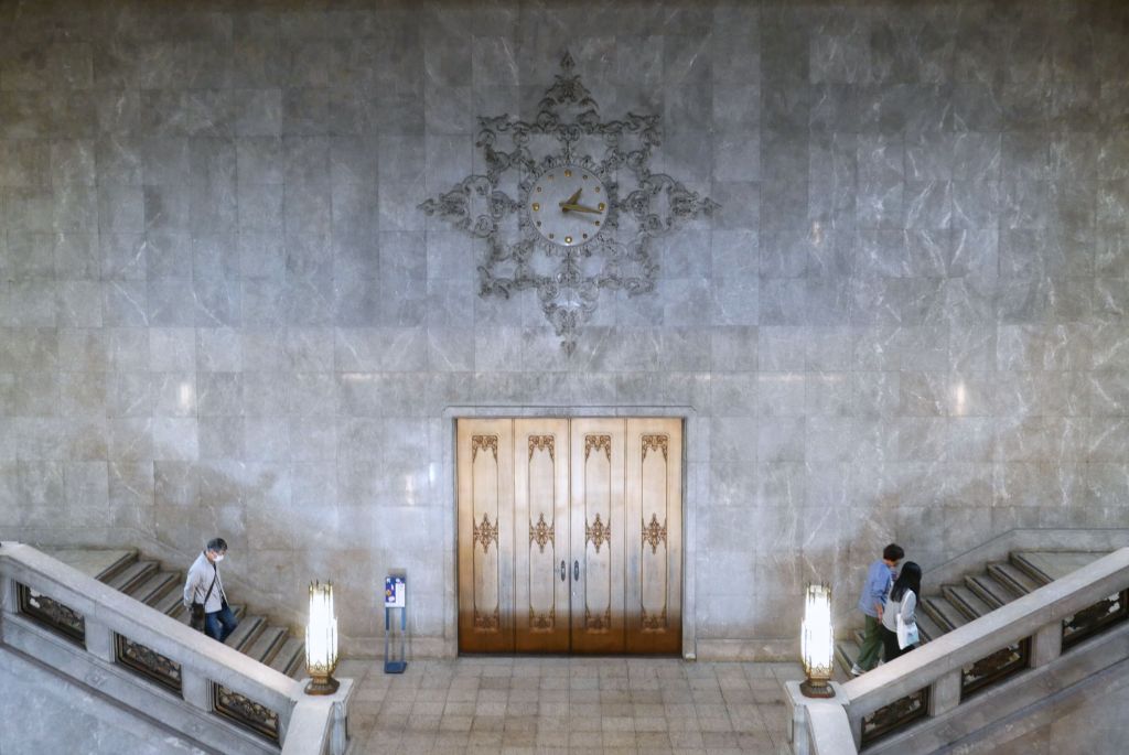 The grand staircase of Honkan, Ueno