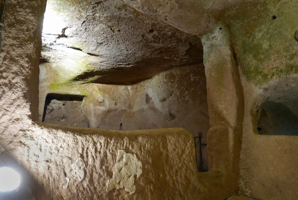 A chamber in the underground city of Ozkonak, Cappadocia