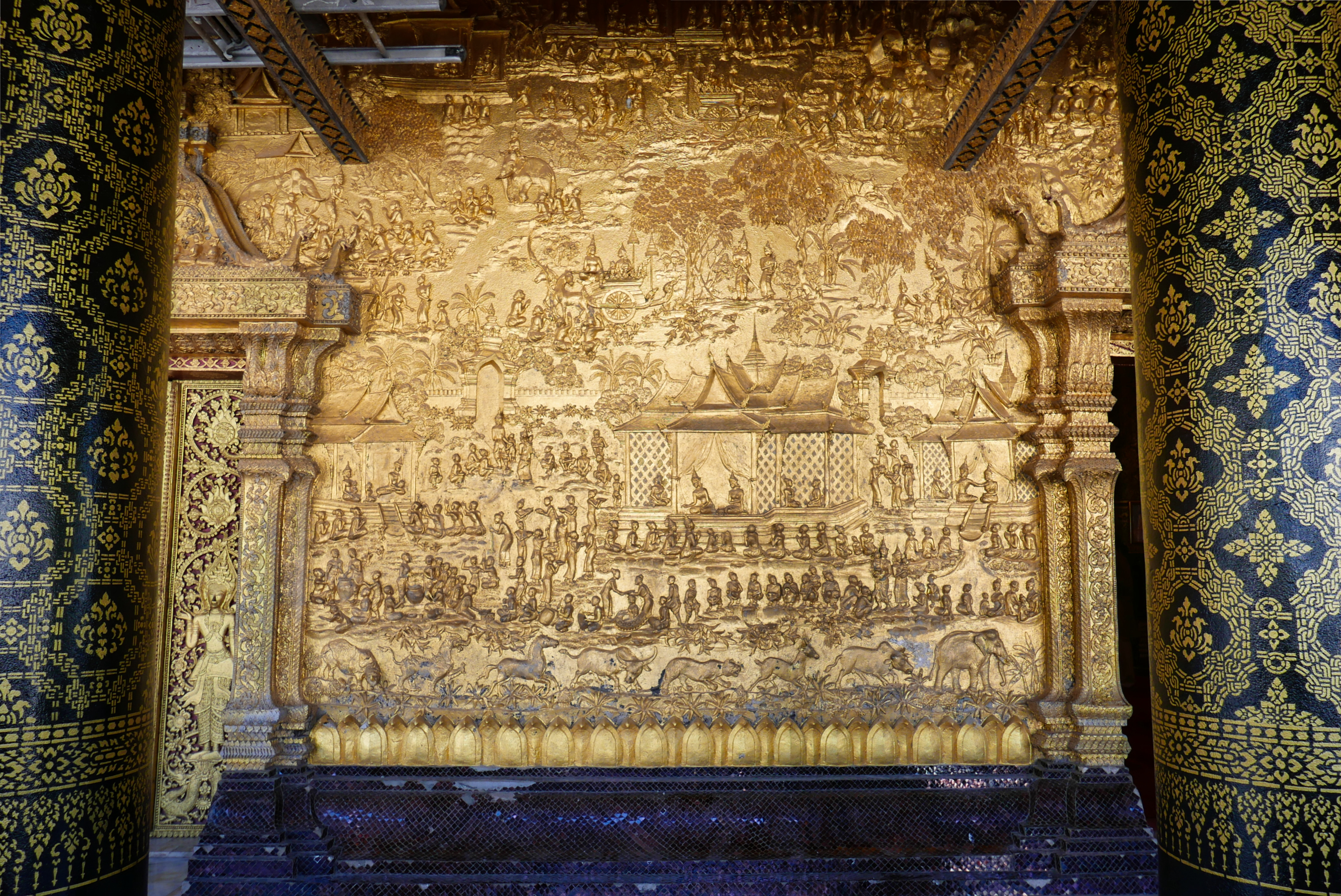 The bas-relief of Vat Mai, Luang Prabang