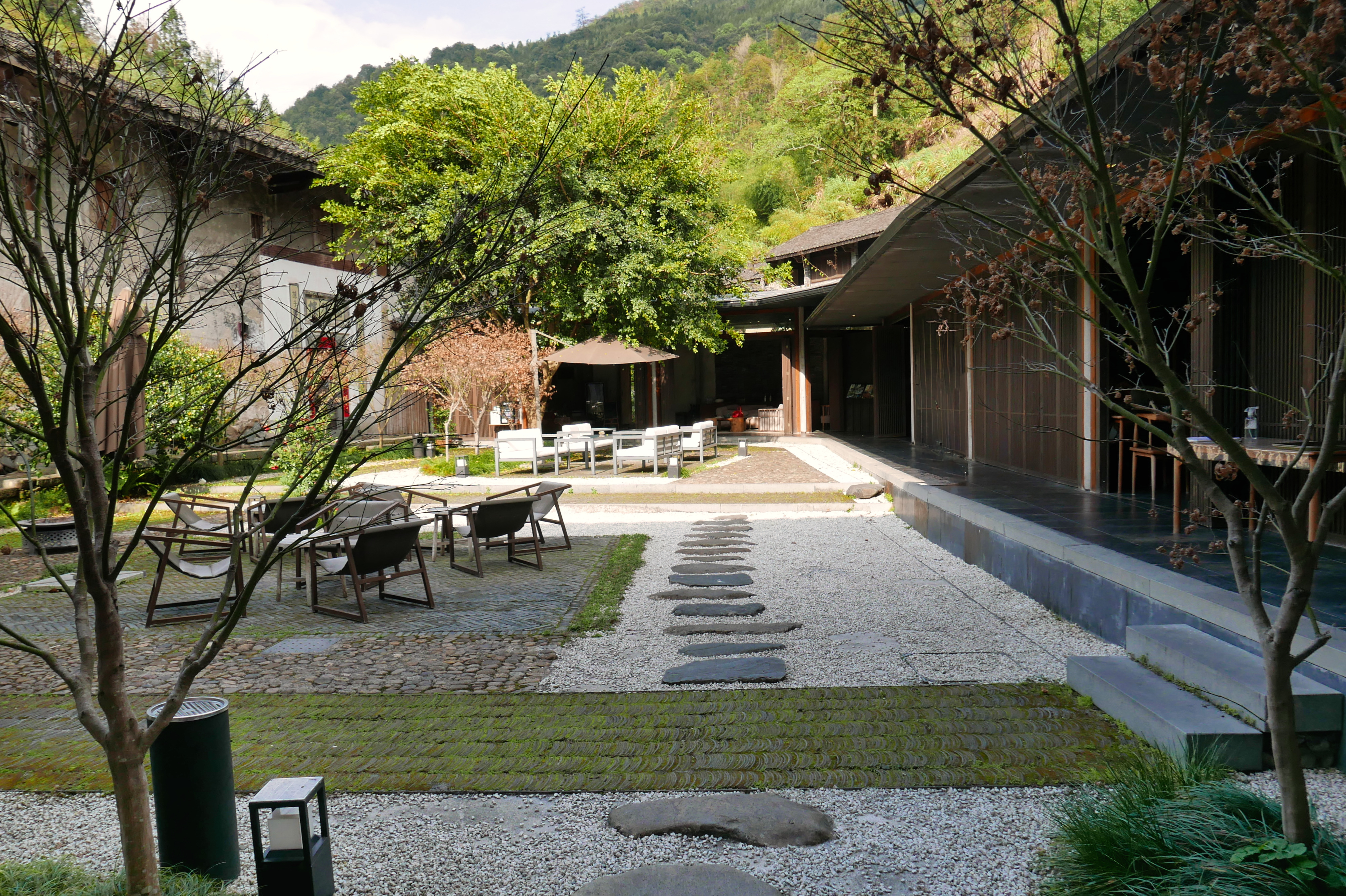 The central courtyard of Tsingpu Nanjing Tulou Retreat