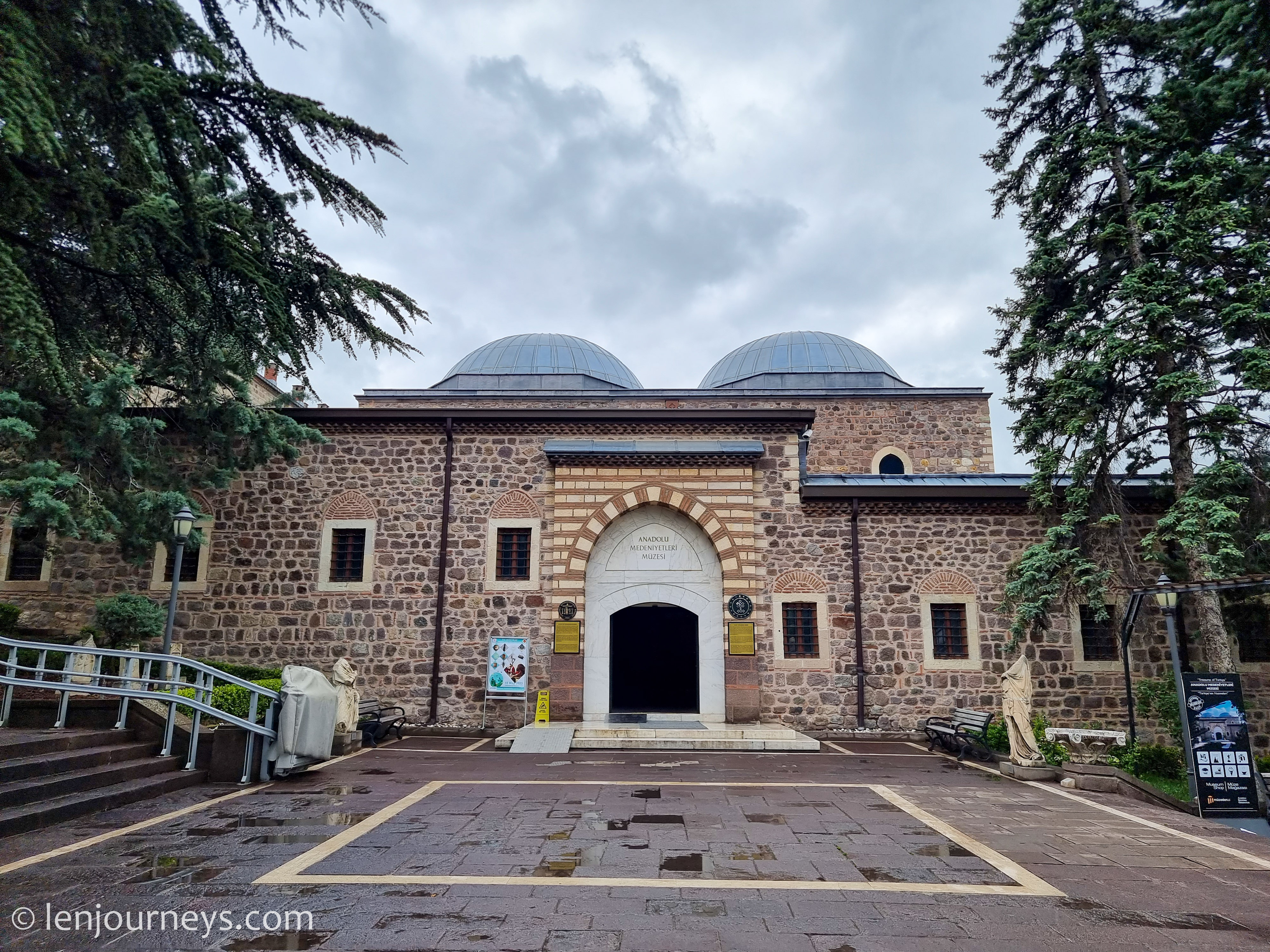 The exterior of the Museum of Ancient Civilizations, Ankara
