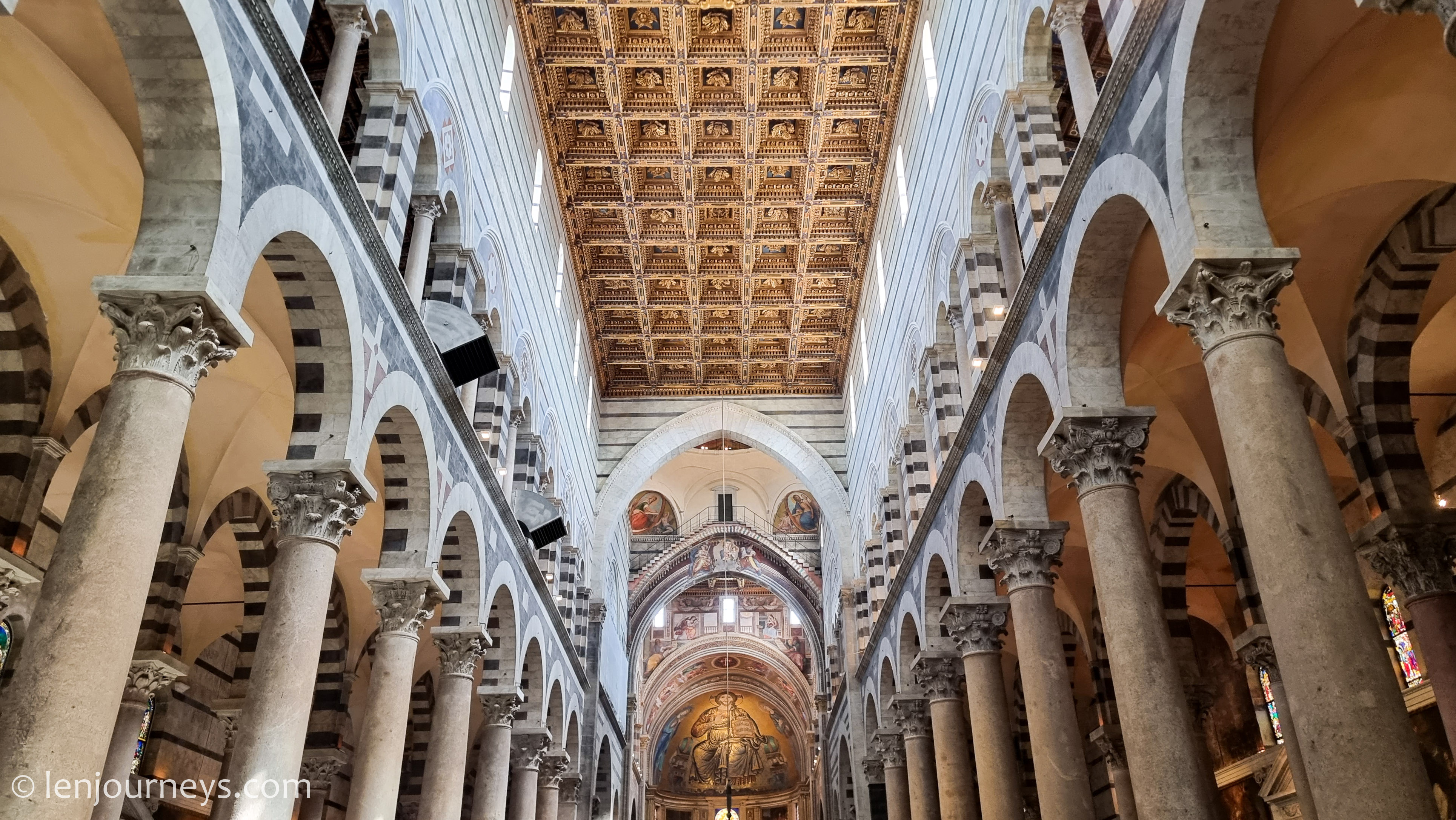 The cathedral's interior