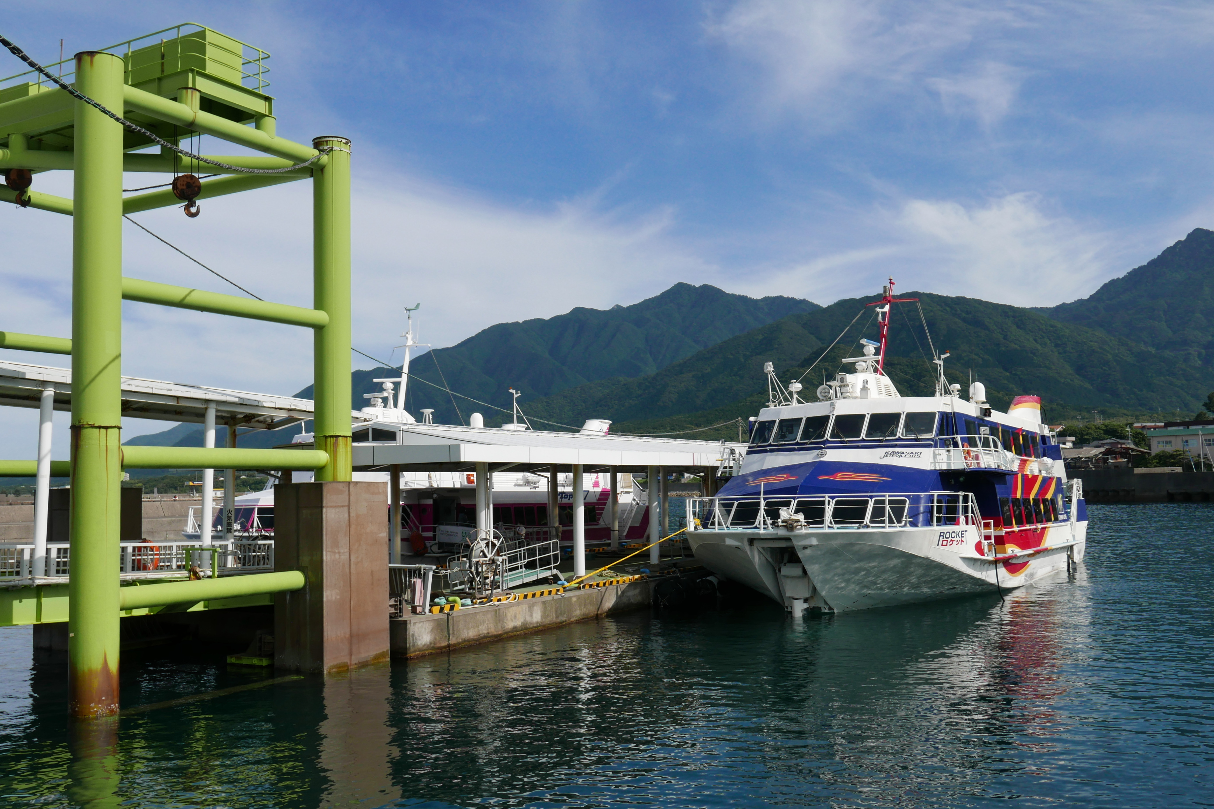 The hydrofoil ferry to Yakushima