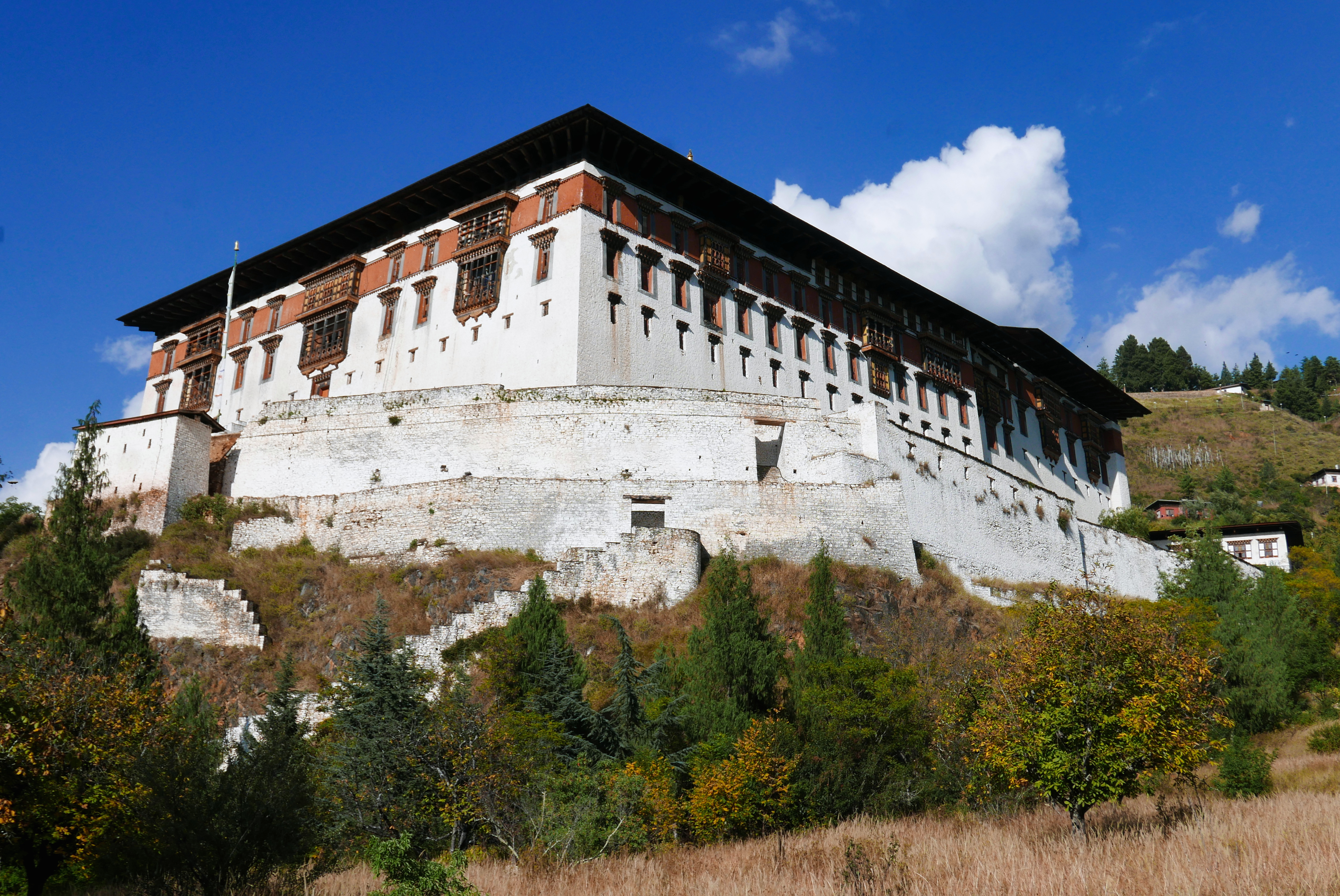 The exterior of Paro Dzong