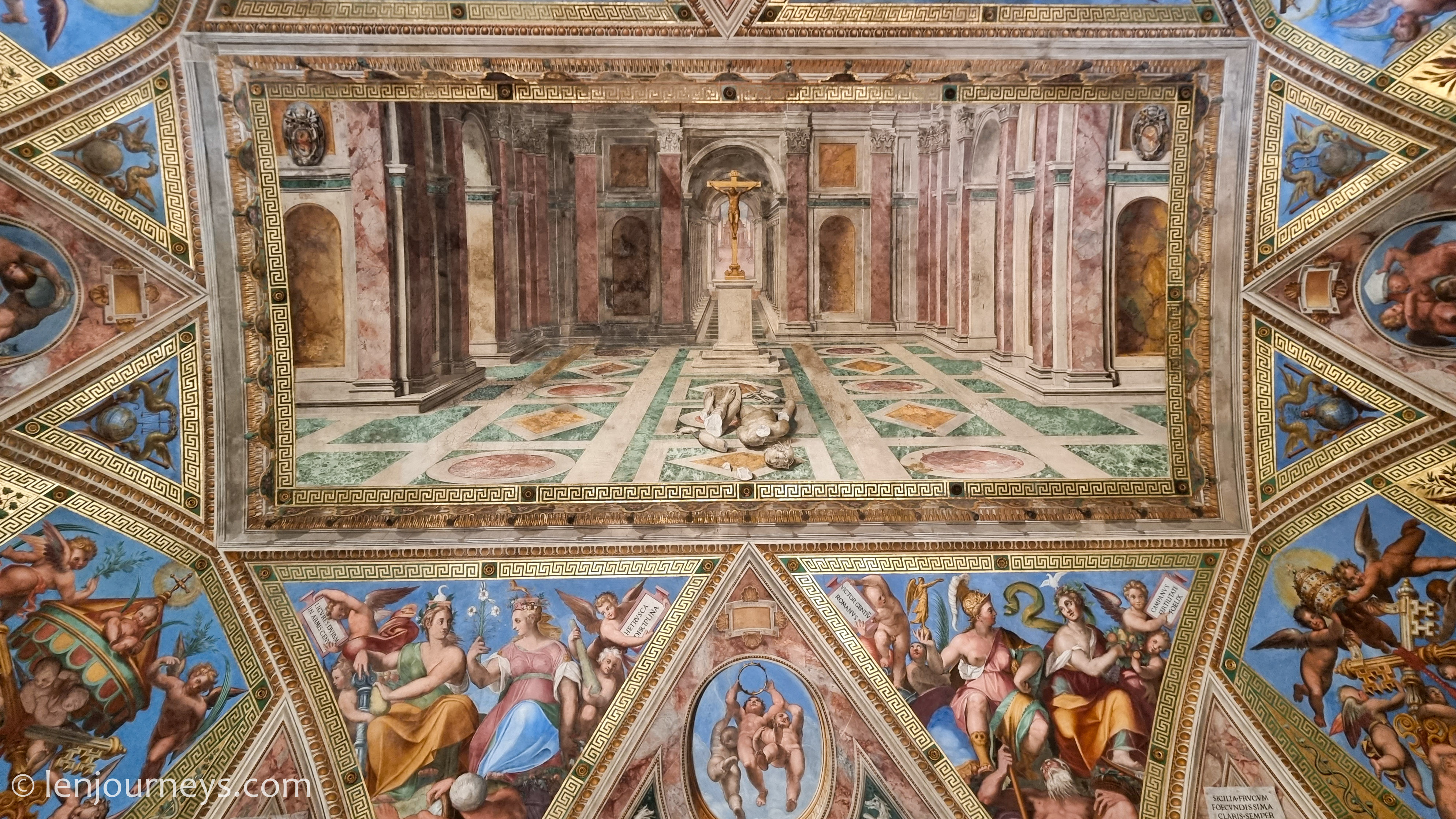 Ceiling of the Raphael Room